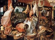 Pieter Aertsen Butcher sale state with flight nacb Agypten oil